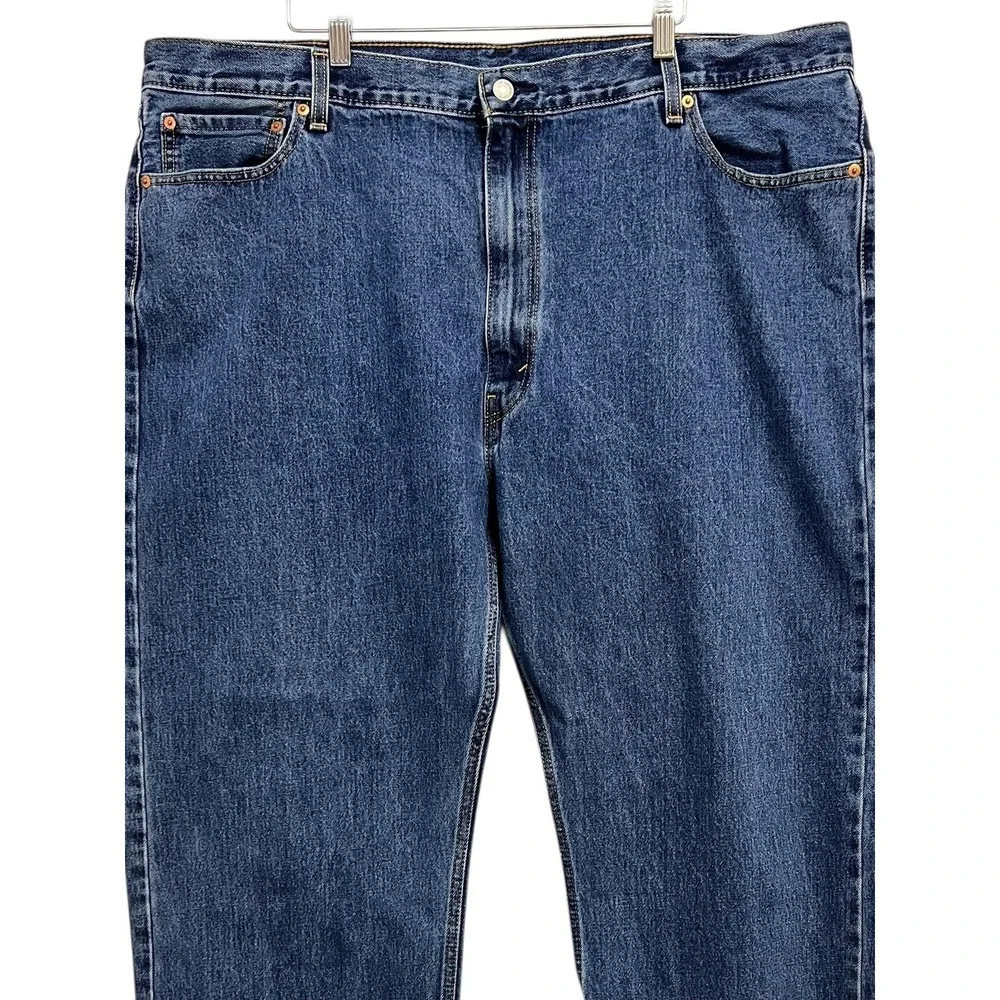 Levis‎ 505 Jeans Mens 46x29 Blue Wash Regular Straight Denim 5 Pocket No Size